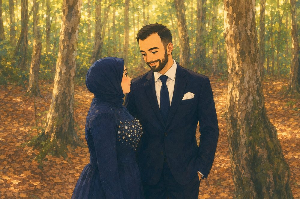 Rabia ve Halit birbirlerine bakarken